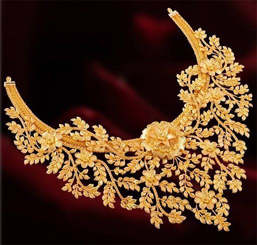 Elegant Floral Gold Replica